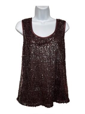 Chicos sequined tank size medium